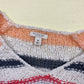 Reworked Sonoma Stripe Knit Crop Sweater, Sized Size Medium