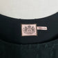 Vintage Juicy Couture Black Embroidered Babydoll Top, Size Medium