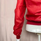 Vintage All American Football Red Zip Up Hooded Windbreaker, Size Small