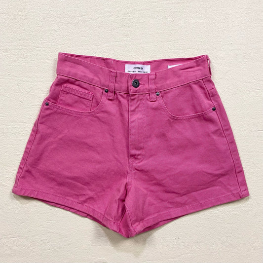 Secondhand Cotton On High A Line Pink Denim Shorts, Size 2