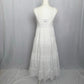 Secondhand Macy's Bohemian White Cotton Maxi Dress, Size 12P