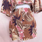 Upcycled Vintage Hawaiian Two Piece Skirt Set, Size L/XL