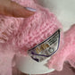 Vintage Bella Handmade Crochet Pink Shawl