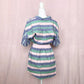 Upcycled Tommy Hilfiger Two Piece Stripe Skirt Set, Size Small