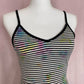 Upcycled Urban Outfitters Tie Dye Striped Mini Dress, Size Small