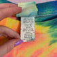 Vintage Coconut Charleys Club Neon Rainbow Tie Dye T-Shirt, Size XXL