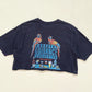 Upcycled Tommy Bahama Parrotal Guidance Distressed Crop Tee