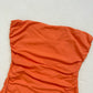 Secondhand House of Harlow 1960 Orange Ruched Tube Top, Size Small