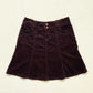 Y2K Rewind Brown Corduroy Flare Skirt, Size 9