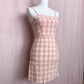 Secondhand Nordstrom BP Pink Plaid Mini Dress, Size XS