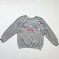 Vintage 80s Hanes Grandma Hearts Gray Crewneck Sweatshirt, Size Large