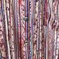 Vintage Robert Stock Silk Stripe Button Up Shirt, Size Medium