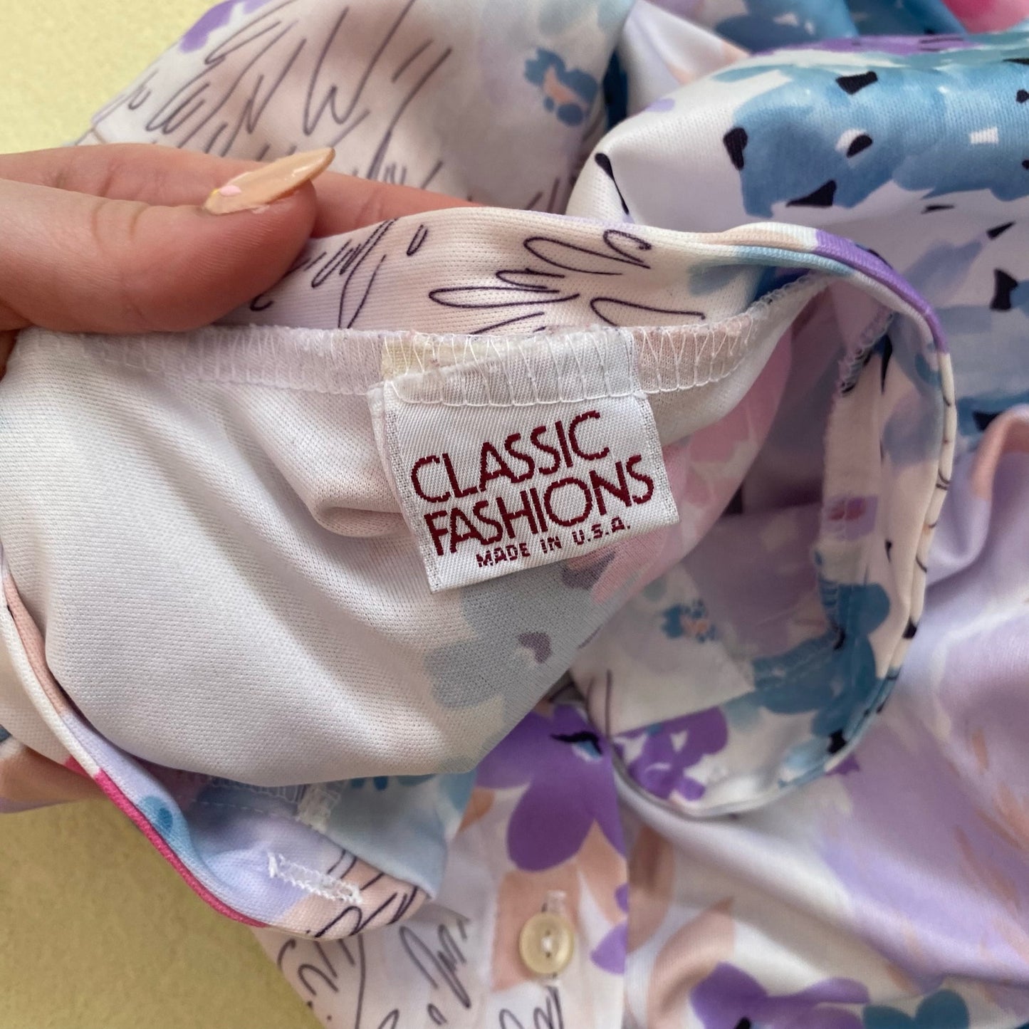 Reworked Vintage Floral Crop Long Sleeve Button Up