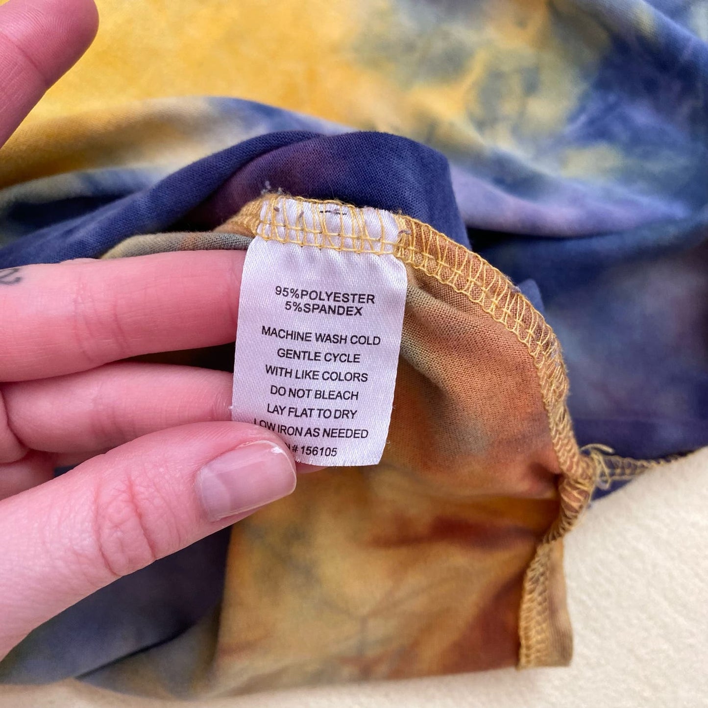 Upcycled Absolutely Love It Tie Dye Midi Dress, Size Medium