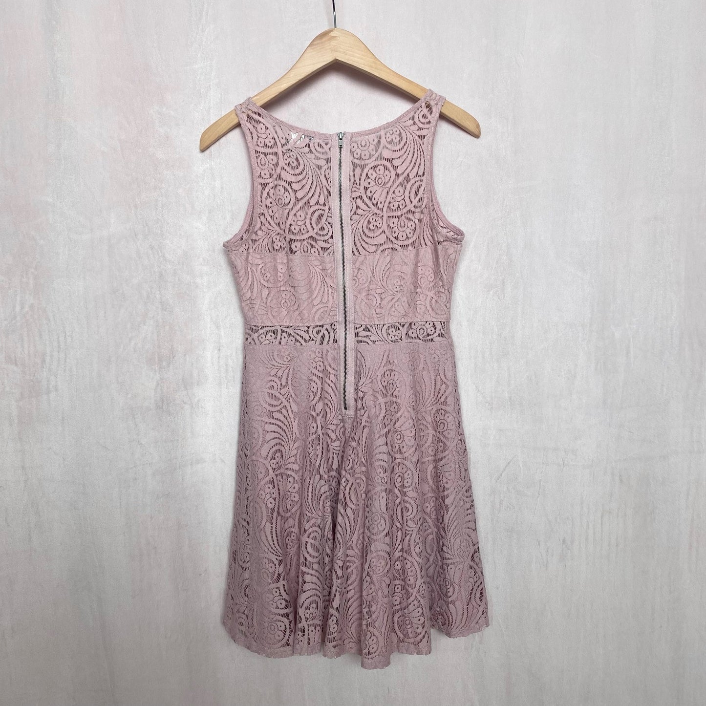 Secondhand American Rag Cie Pink Lace Mini Dress, Size Medium