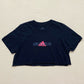 Reworked Adidas Los Angeles Graphic Crop Tee, Size Large