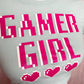 Reworked Gamer Girl Crop Baby Tee, Size XS