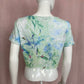 Reworked Christopher & Banks Bumble Bee Ladybug Crop Tee, Size Large Petite