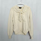 Vintage Herman Geist Lace Collar Knit Sweater, Size Small