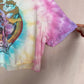 Reworked Looney Tunes Tie Dye Crop Tee, Size 2XL