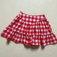 Secondhand Sugar Thrillz Red Gingham Tiered Mini Skirt, Size Small