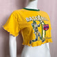 Upcycled Y2K Gap Retro Baseball Graphic Crop Tee, Size Medium