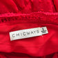 Secondhand Chicways Red Lace Polka Dot Romper, Size Small