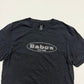 Secondhand Babe’s Chicken Rhinestone Logo Black Graphic T-Shirt, Size Medium
