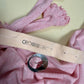 Vintage 70s Vicky Vaughn Pink Knit Mini Dress, Size XS