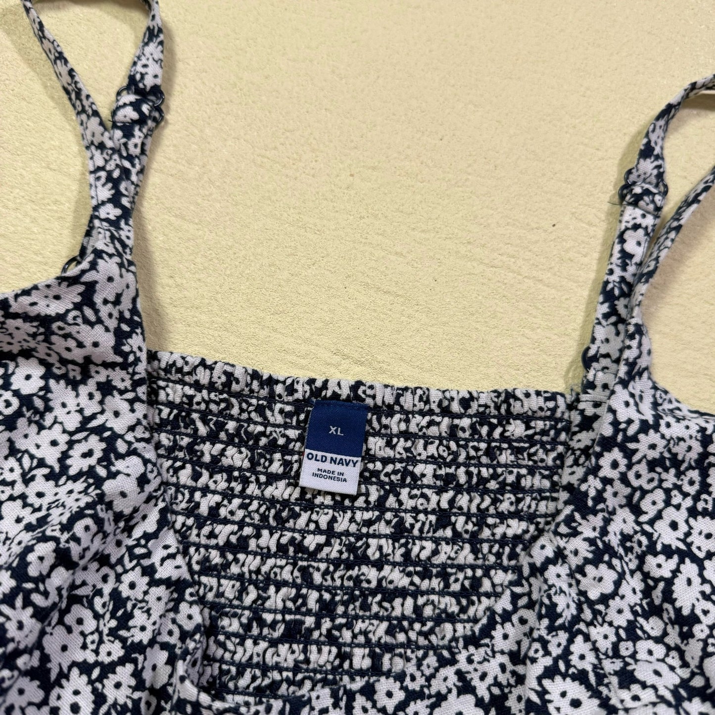 Preowned Old Navy Fit & Flare Linen Blend Cami Mini Dress, Size XL