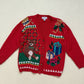 Vintage Jingle Bell Christmas Sweater Cardigan, Size Large