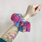 Scrap Fabric Plaid Jumbo Scrunchie