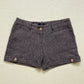 Y2K Better B. Wool Blend Mid Rise Cuffed Shorts, Size Medium