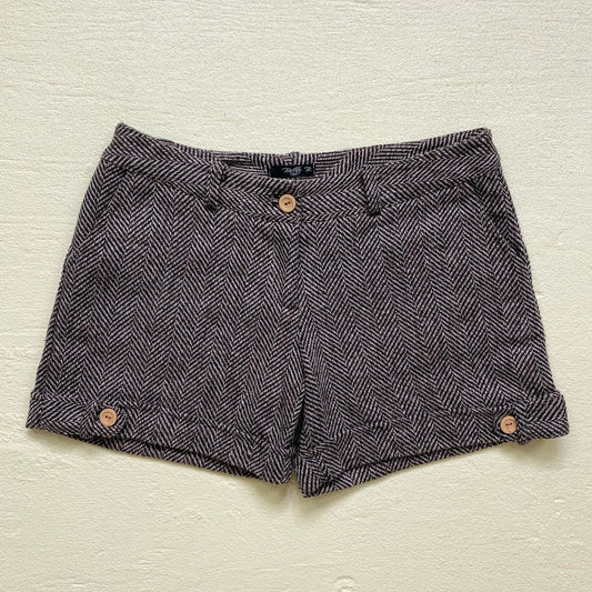 Y2K Better B. Wool Blend Mid Rise Cuffed Shorts, Size Medium