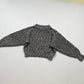 Vintage 90s GAP Chunky Knit Cropped Sweater Gray, Size Small