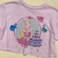 Reworked Disney Princess Aurora Sleeping Beauty Crop Tee, Size XS