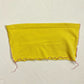 Scrap Fabric Flower Heart Money Yellow Tube Top, Size XS