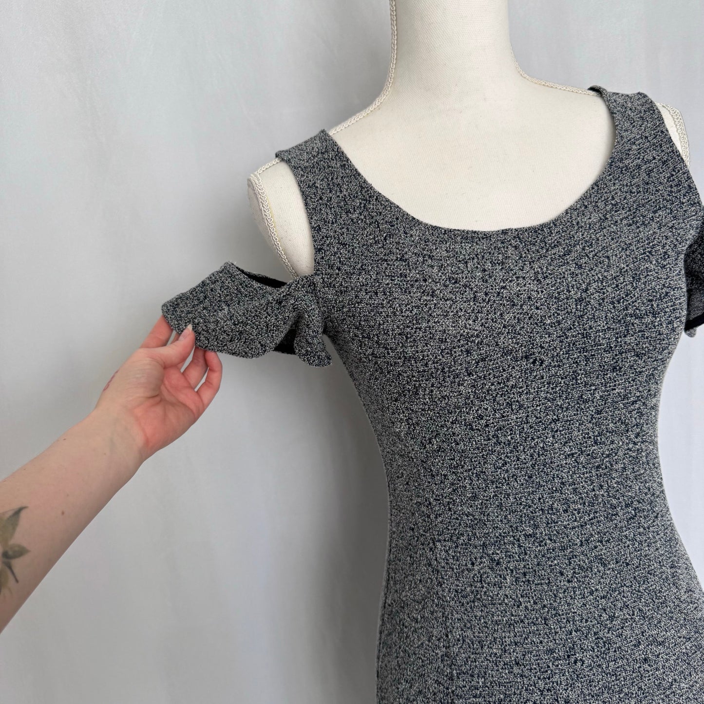Secondhand Derek Lam Midi Knit Cold Shoulder Dress, Size 6