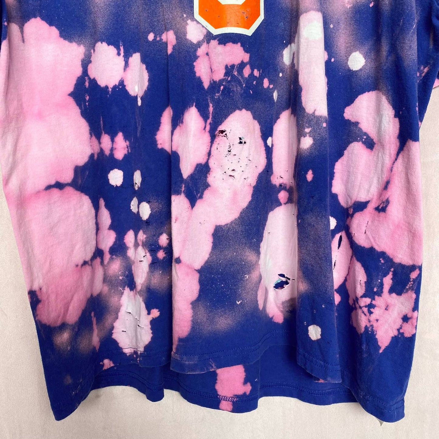 Upcycled Adidas New York Knicks Distressed T-Shirt, Size 2X