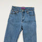 Reworked Edikted Feather Hem High Rise Flare Jeans, Size XS