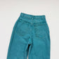 Vintage 90s Stefano Teal High-Rise Tapered Jeans, Size 23"