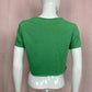 Upcycled Ireland Flag Distressed Crop Tee