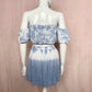 Reworked Ocean Drive Tie Dye Boho Skirt Set, Size S/M