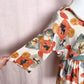 Upcycled Vintage Button Front Two Piece Skirt Set, Size S/M