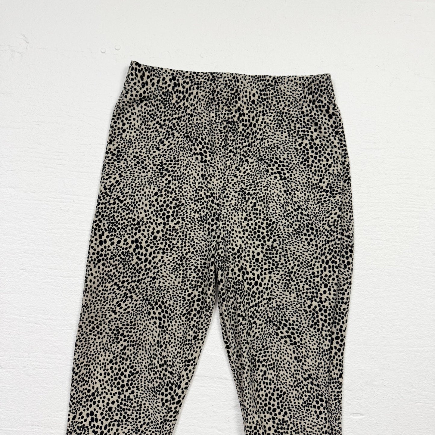 Secondhand Topshop Animal Print Stretch Flare Pants, Size 6