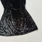 Secondhand Victoria’s Secret Black Velvet Mini Slip Dress, Size M/L