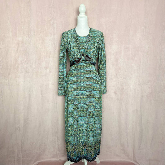 Vintage Pleat Pleat by Rafael Dress Jacket Set, Size Small