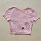 Reworked American Apparel Tie Dye Crop Baby Tee, Size Small