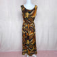 Vintage Dress-U-II by Sharon Abstract Print Midi Dress, Size 14