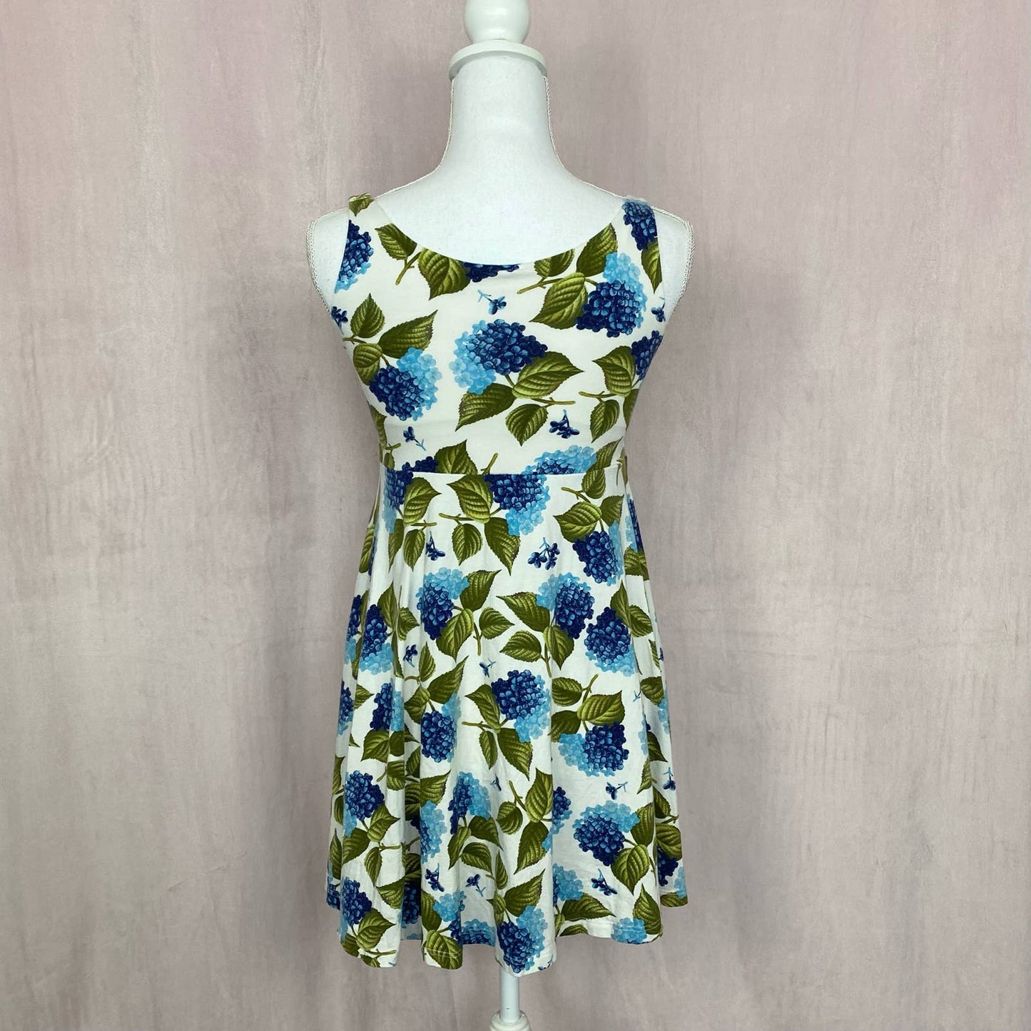 Reworked UNIQLO Floral Fit & Flare Mini Dress, Size Small